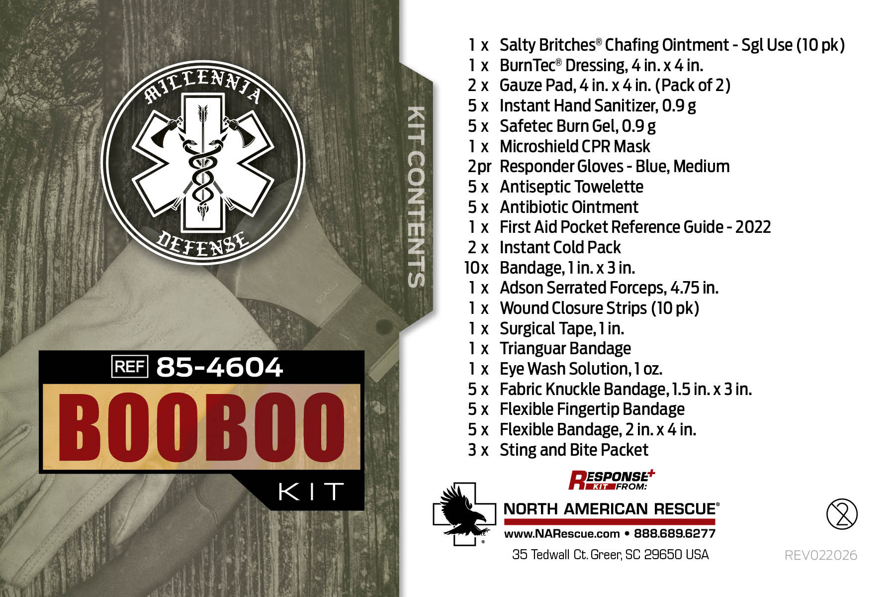Millennia Defense BooBoo Kit