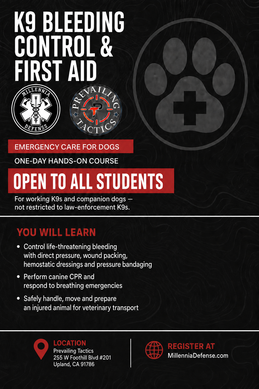 K9 Stop the Bleed and First Aid