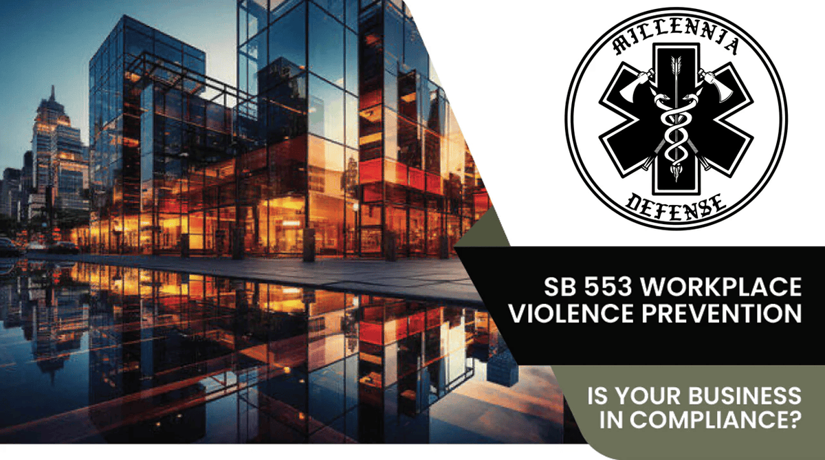 SB 553 California workplace violence prevention compliance flyer
